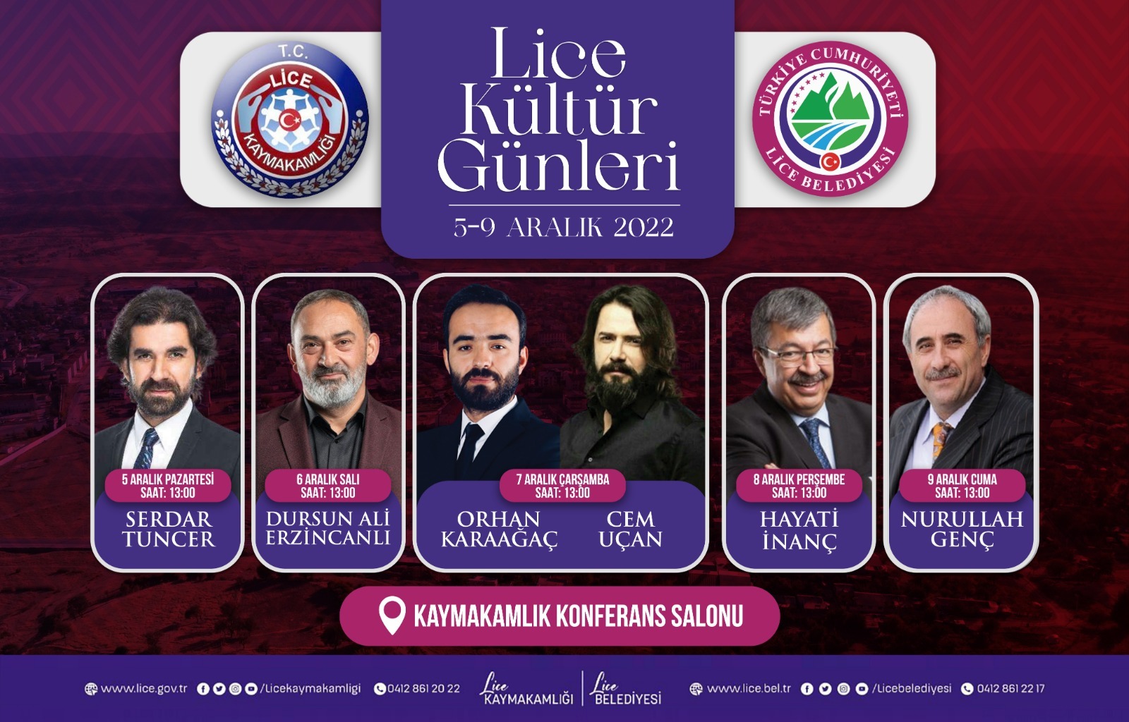 Lice Kültür Günleri başlıyor