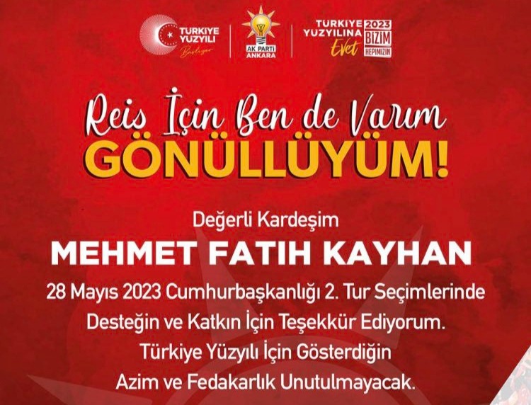 Mehmet Fatih Kayhan Reis İçin Bende Varım Dedi