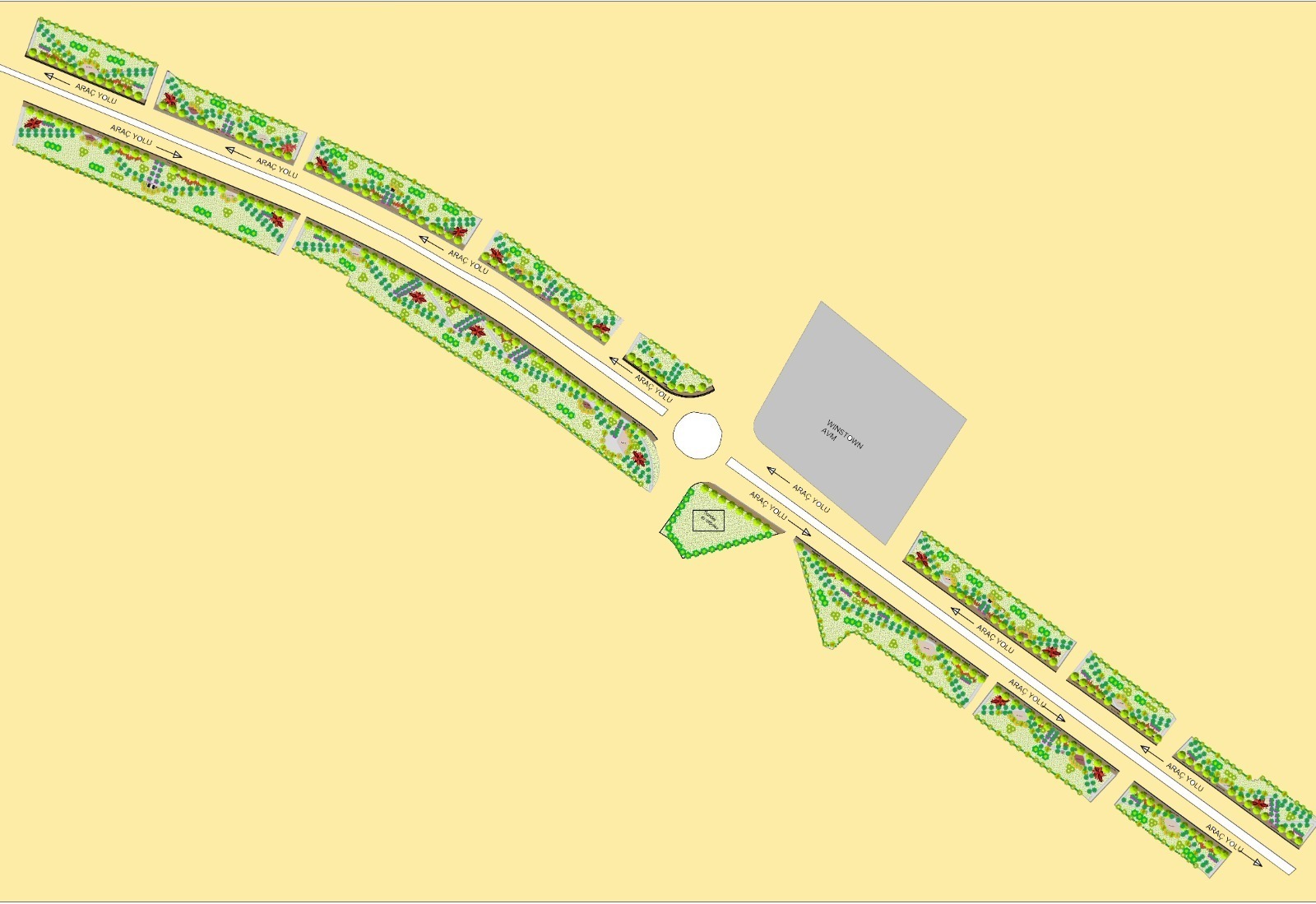 Mezopotamya Bulvarı’nda yeşil kuşak hattı oluşturuluyor