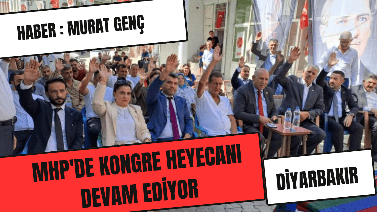 MHP Ergani ve Çüngüş'te Kongrelerini Gerçekleştirdi