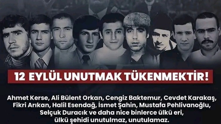 MHP'Lİ SÜLEYMAN BALTACI 12 EYLÜL MESAJI PAYLAŞTI