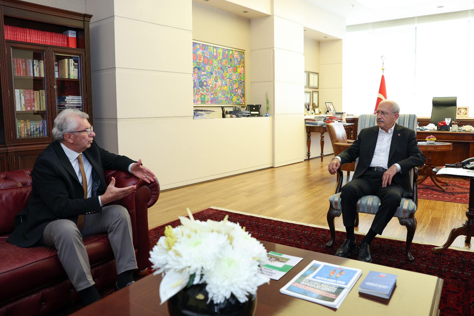 ÖDEMİŞ _ Başkan Eriş, CHP Lideri Kemal Kılıçdaroğlu’nu ziyaret etti