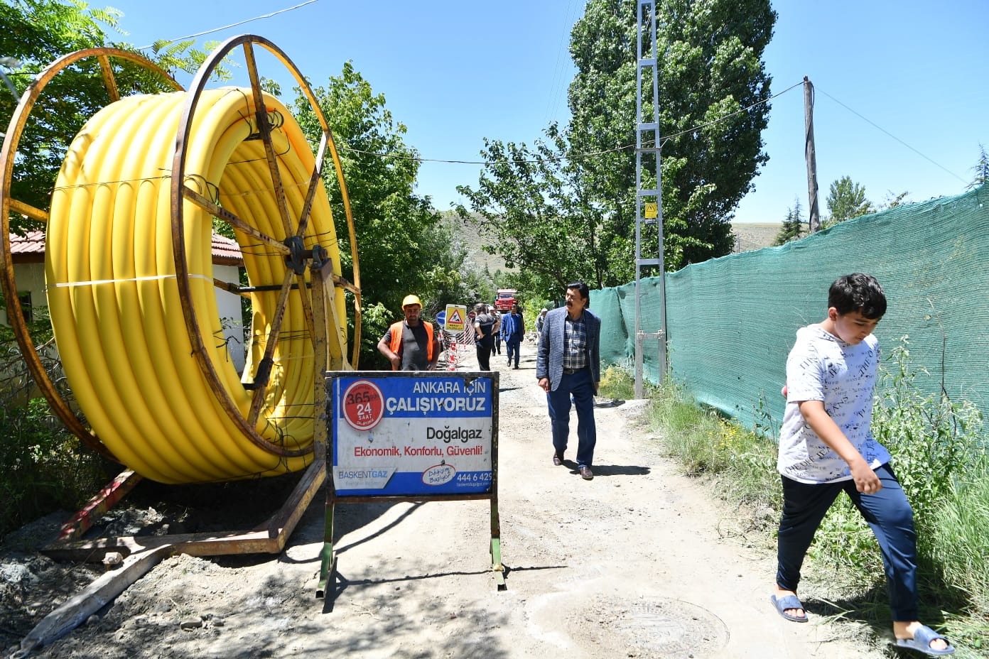 Ortaköy Doğalgaza Kavuştu