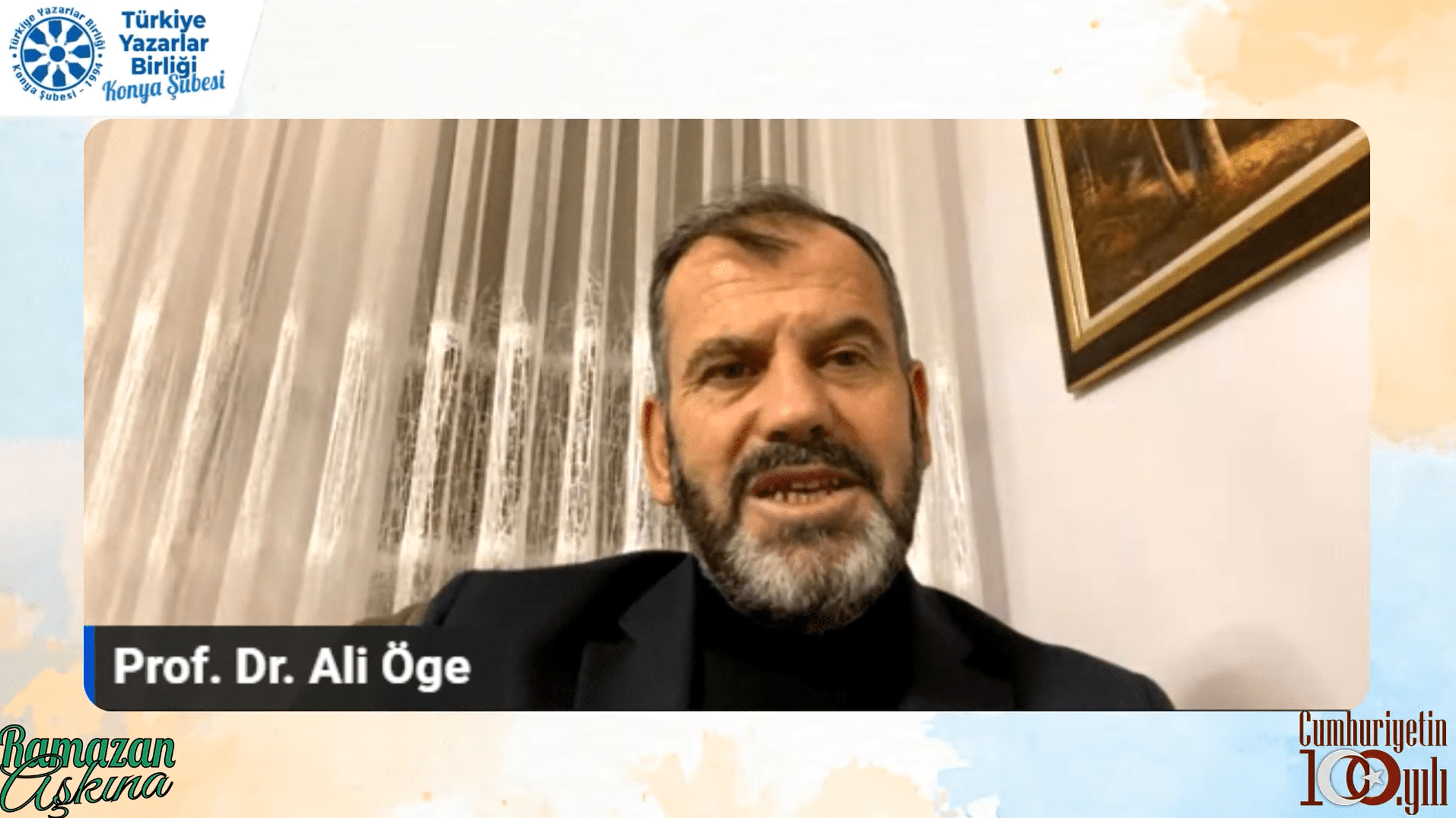 Prof. Dr. Ali Öge  ‘Ramazan Kuran ve Maneviyat’ konusunu anlattı.
