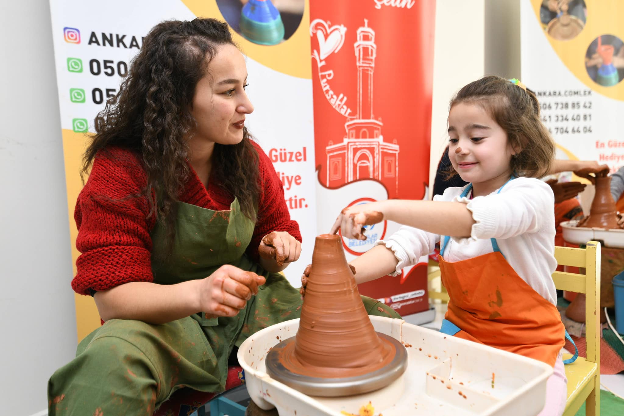 Pursaklar’da Çömlekçilik Geleneği Gelecek Nesillere Aktarılıyor