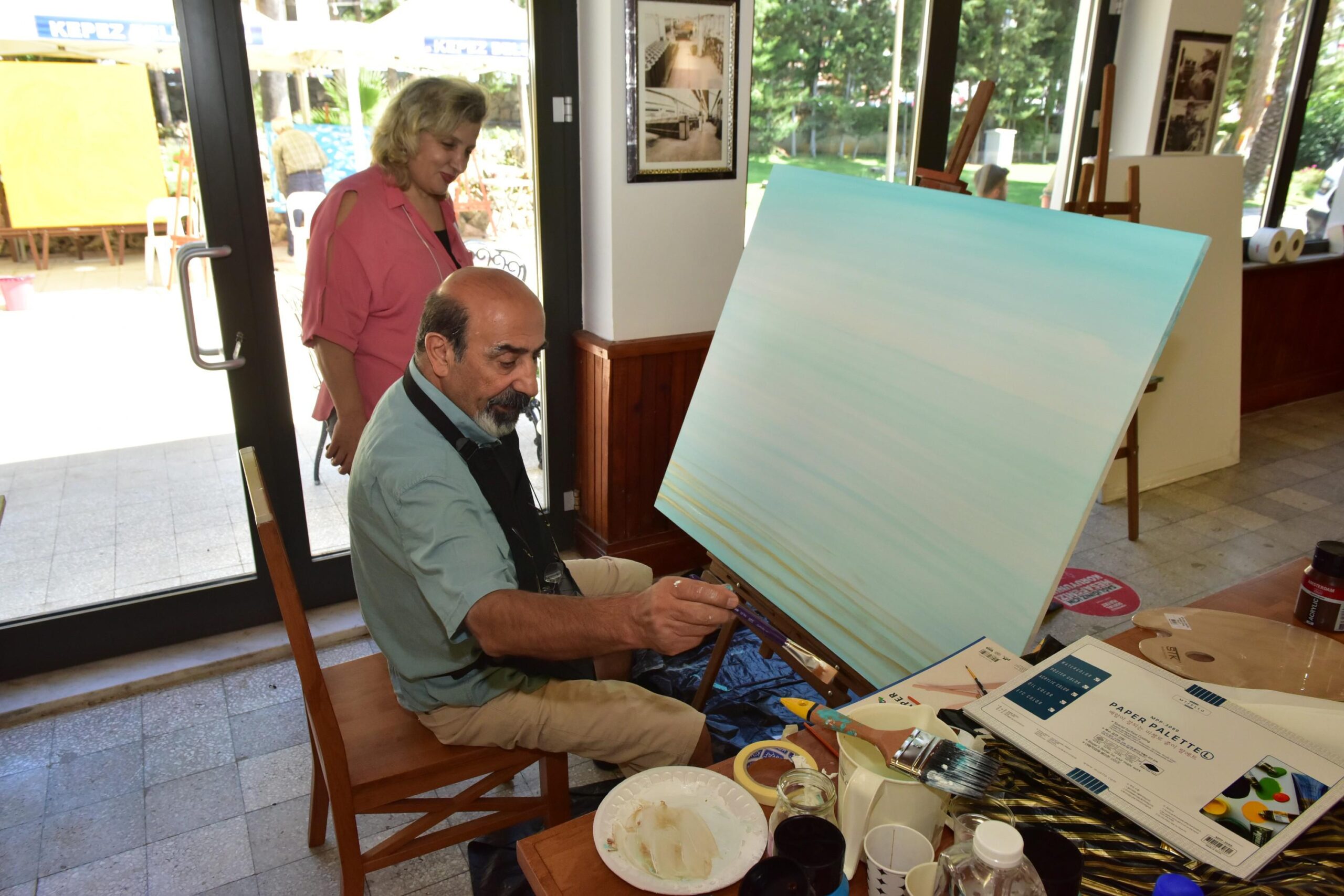 Sanatseverler, Uluslararası Resim Çalıştayı’nda buluştu