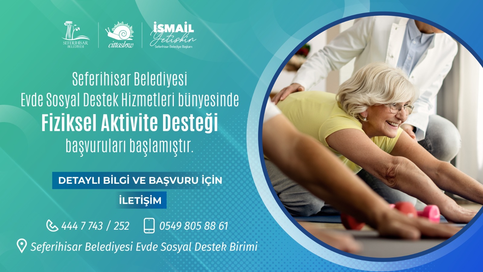 SEFERİHİSAR_ Seferihisar Belediyesi’nden fiziksel aktivite desteği