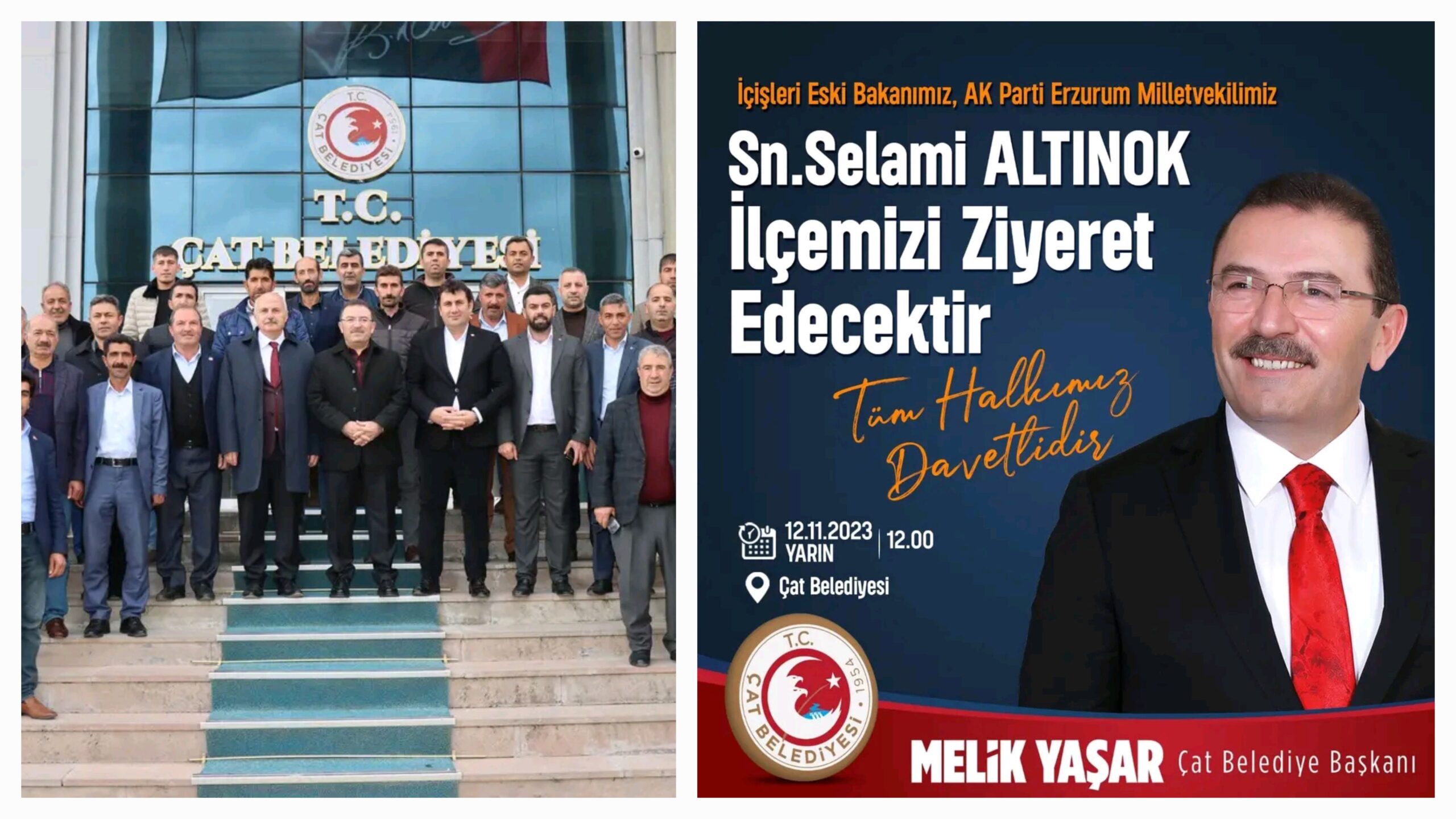 Selami Altınok’un Çat Ziyareti Yoğun İlgiyle Karşılandı