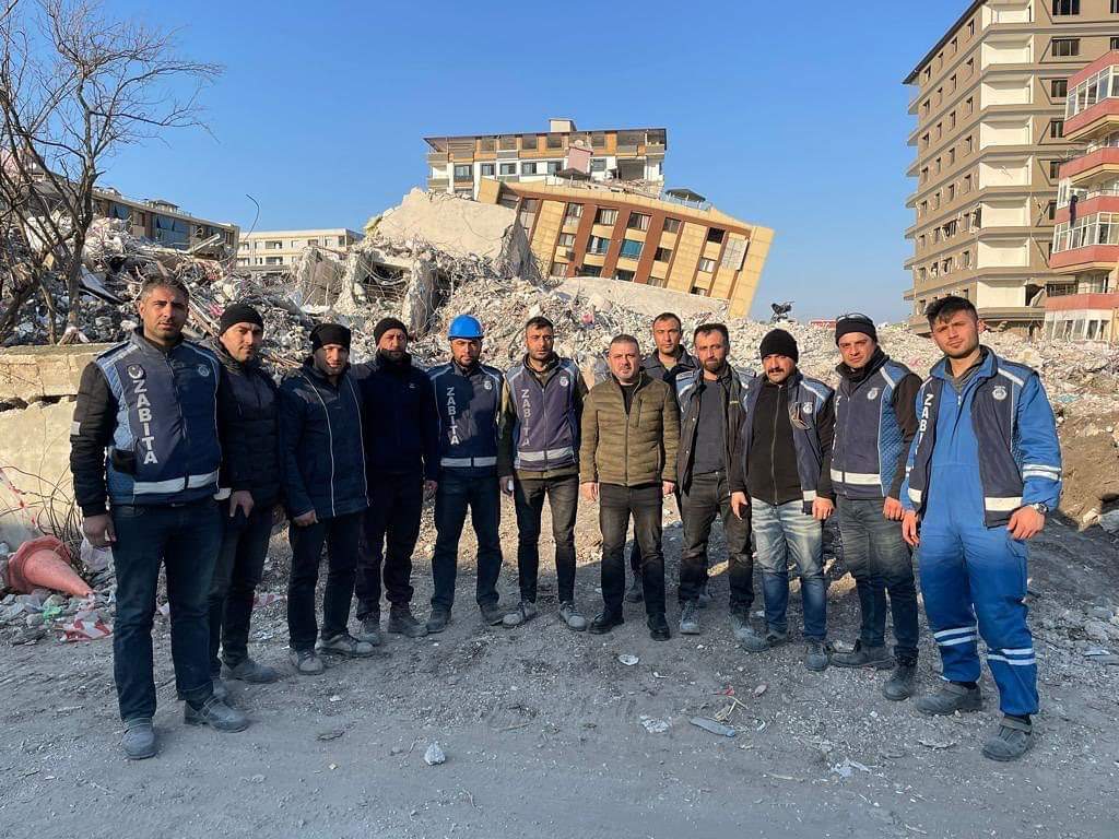 SİNCAN BELEDİYE BAŞKANI MURAT ERCAN DEPREM BÖLGESİNDE