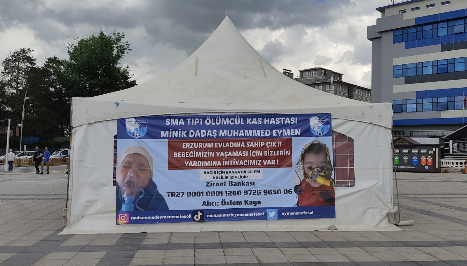 SMA hastası Muhammed Eymen için hayır kermesi kuruldu