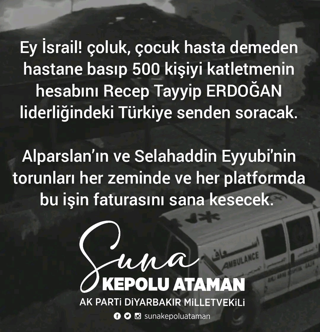 Suna Kepolu Ataman’dan İsrail Katliamına Sert Tepki