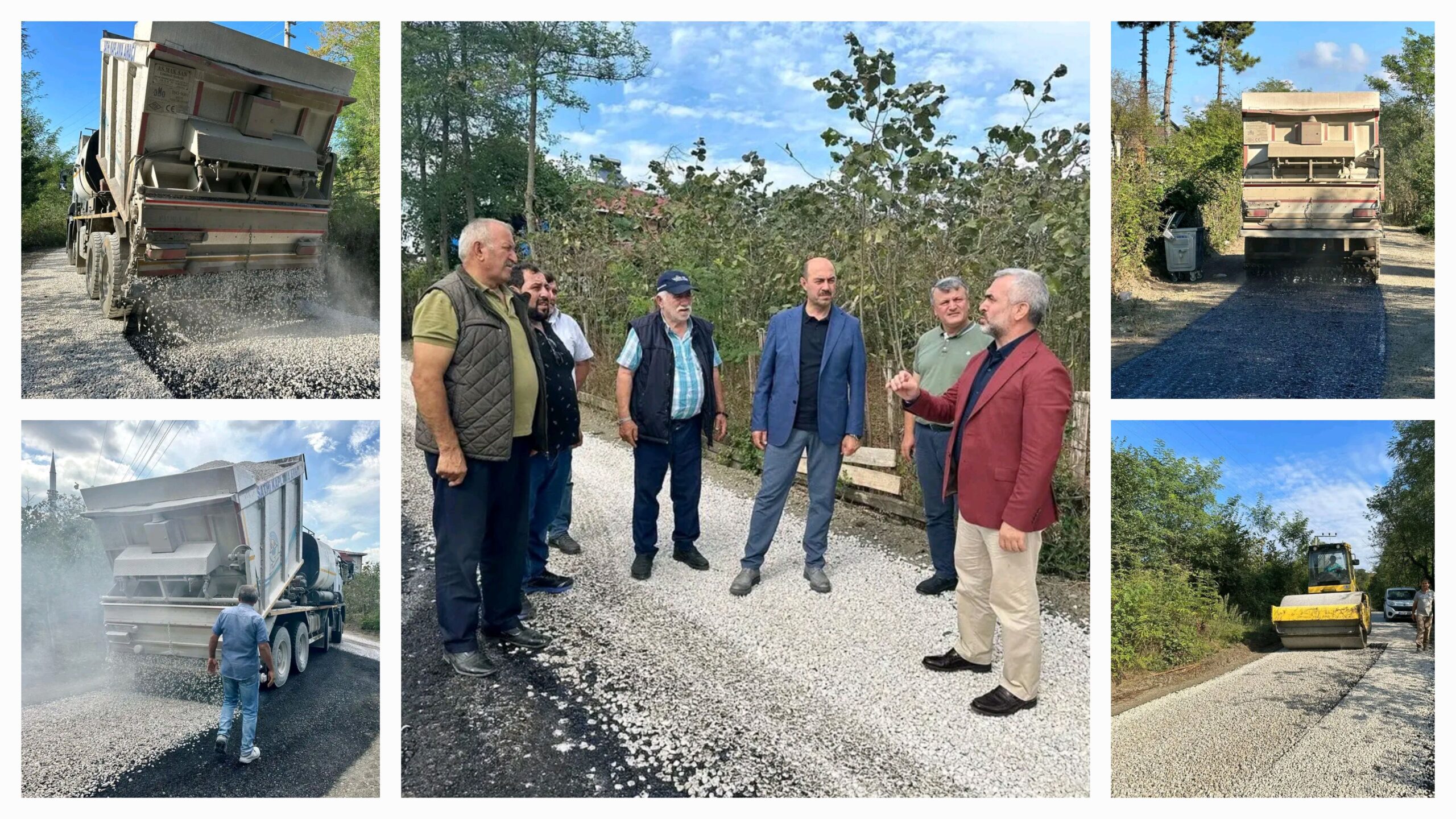 Terme'de Asfalt Çalışmaları Devam Ediyor 