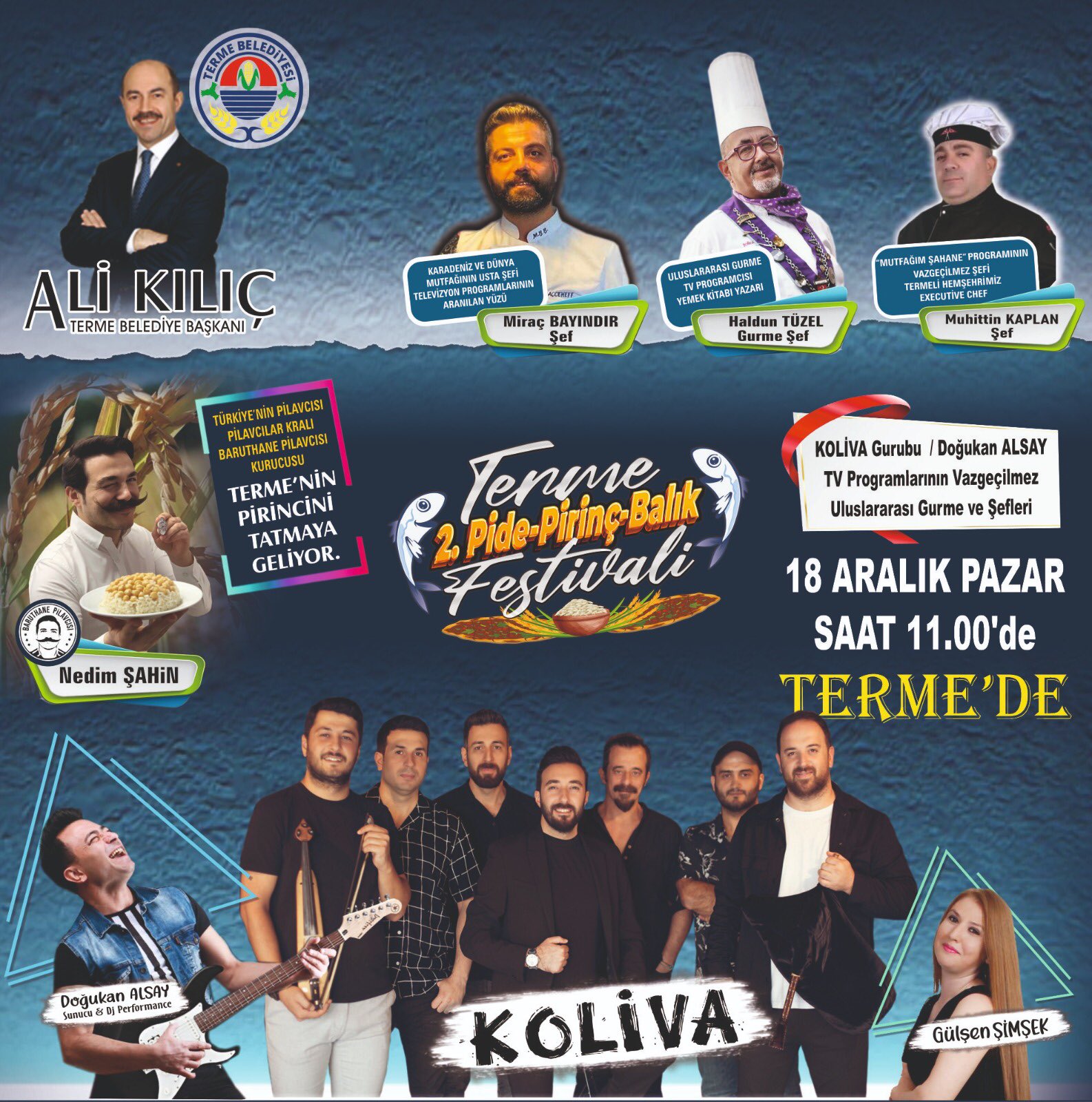 Terme'de Hafta Sonu Festivale Davet Var