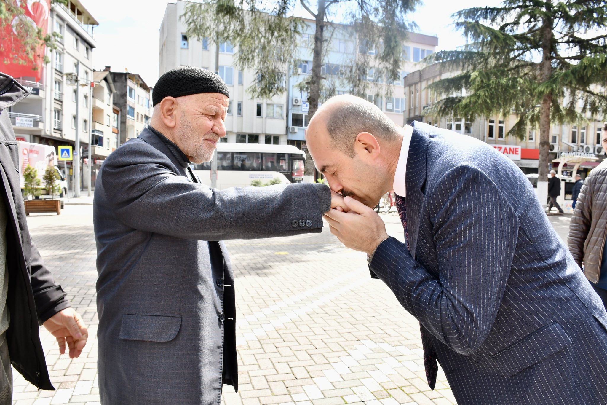 Terme'den Bayramlaşma Görüntüleri
