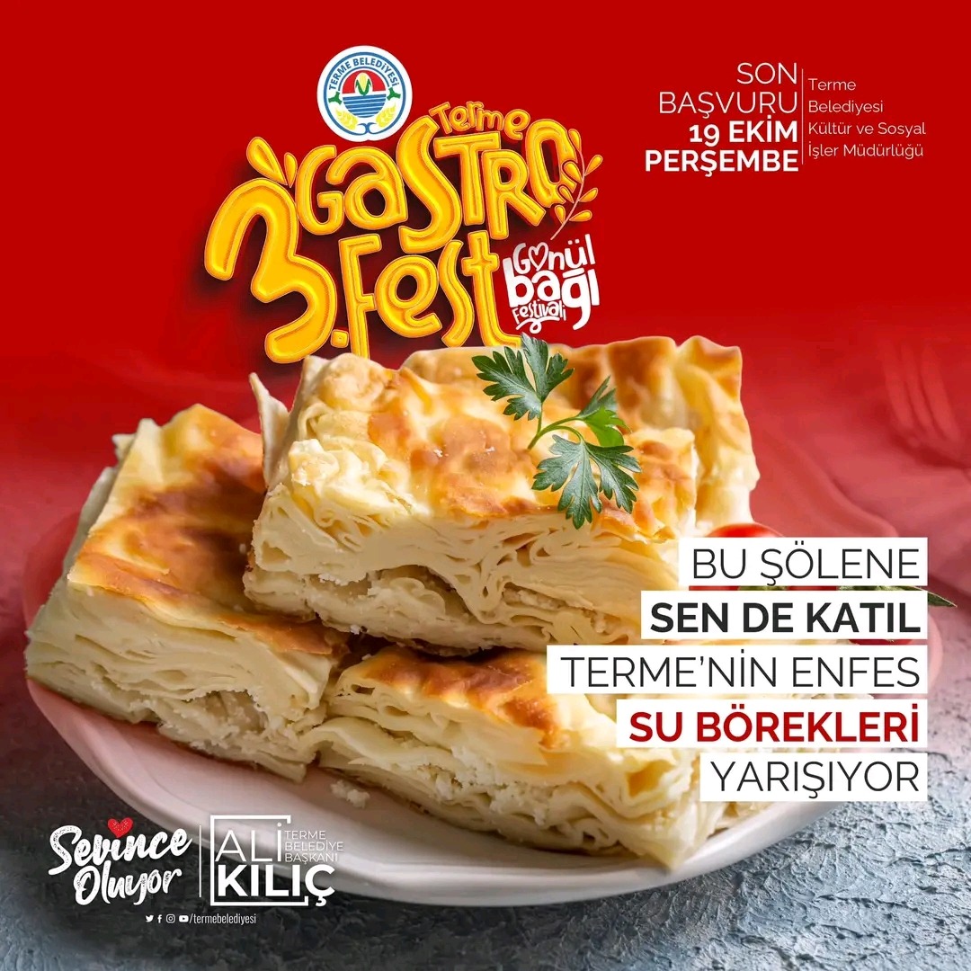 TermeGastroFest'e Günler Sayılı Günler Kaldı 