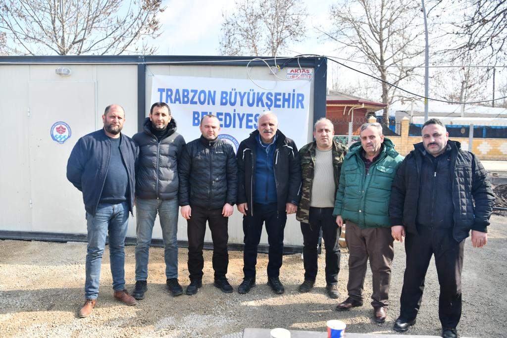 TRABZON BÜYÜKŞEHİR BELEDİYESİ ELBİSTAN’DA SEFERBERLİK İLAN ETTİ