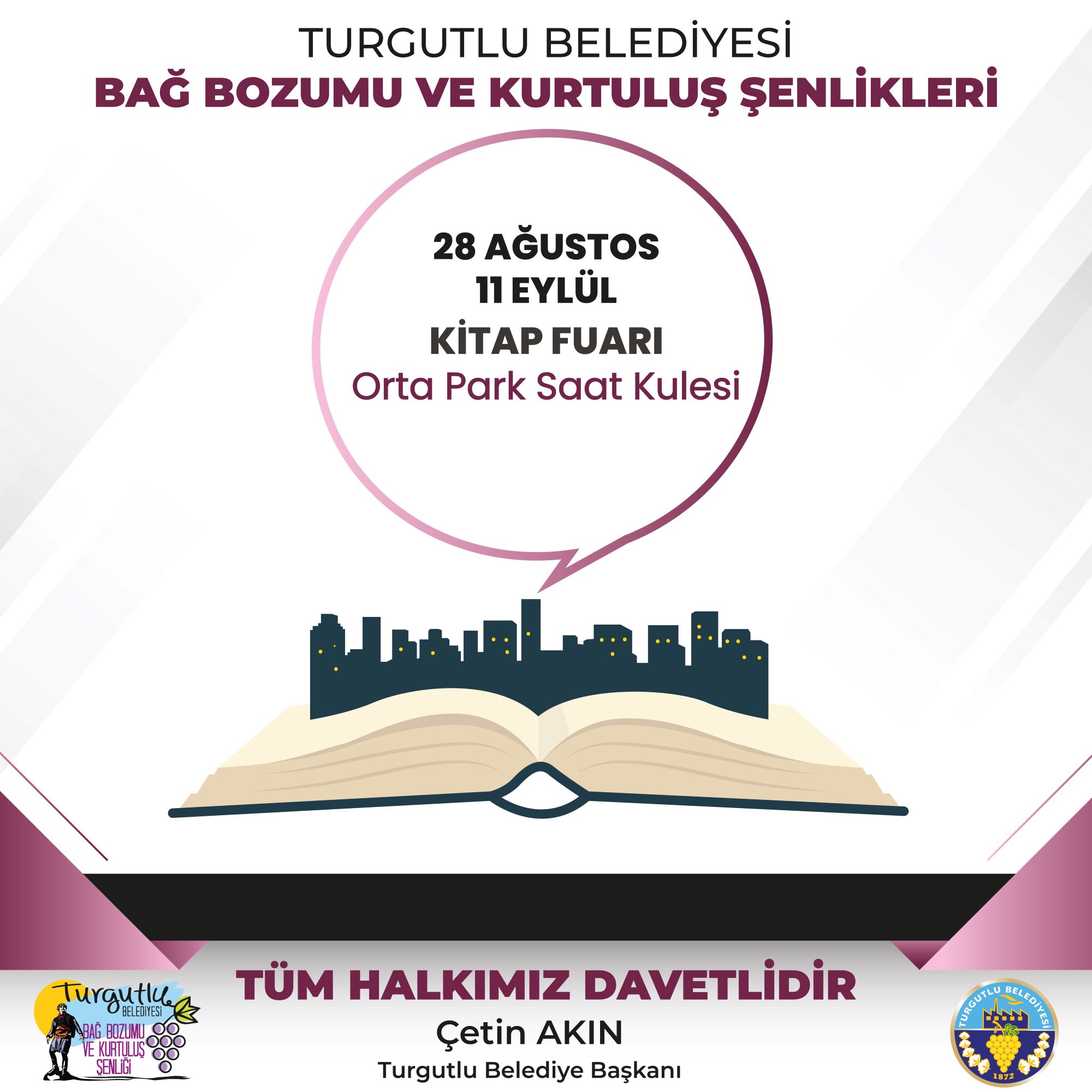 TURGUTLU_ Kitap Fuarı 28 Ağustos-11 Eylül Tarihleri Arasında Turgutlu’da