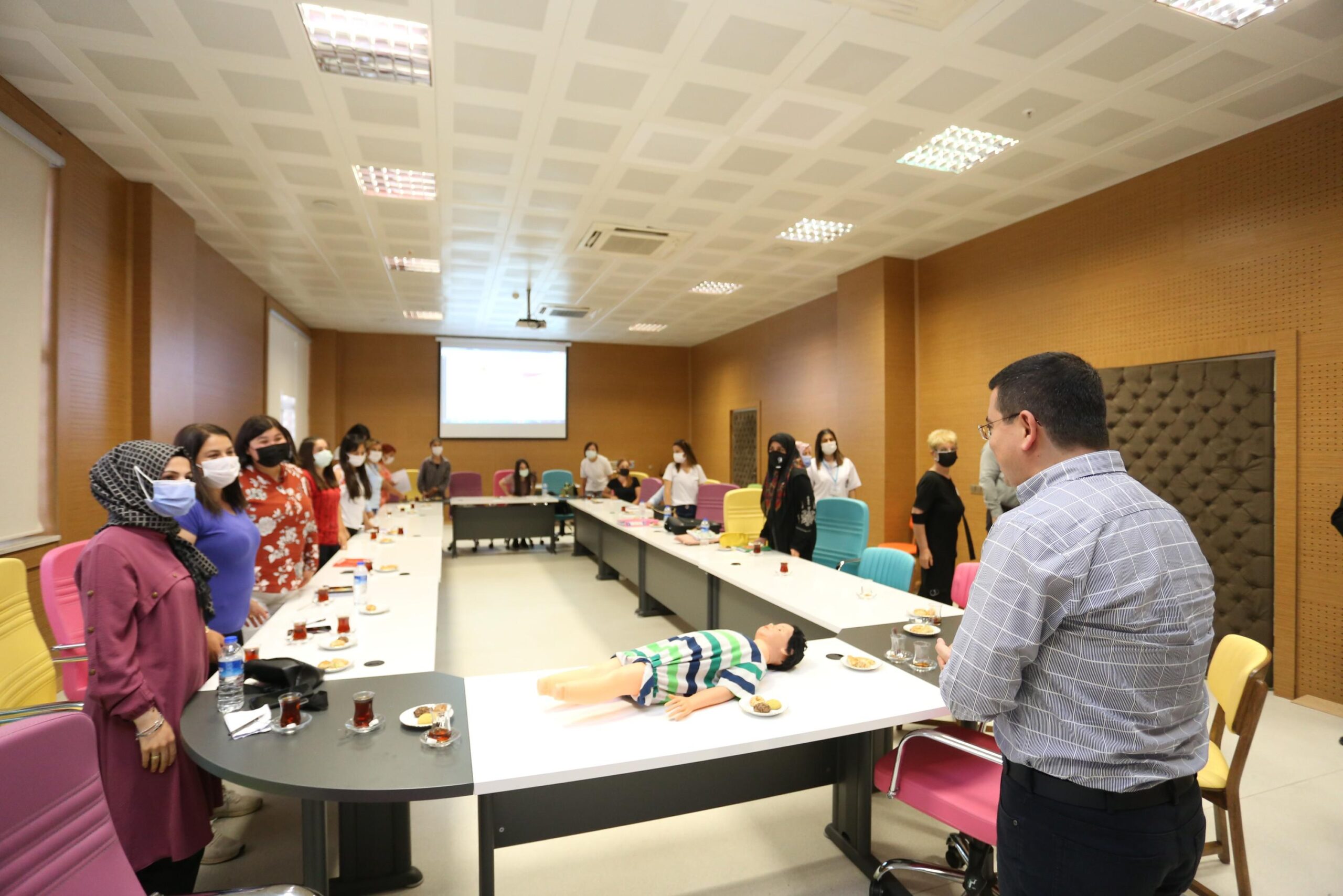 Tütüncü, ilk yardım kursunda