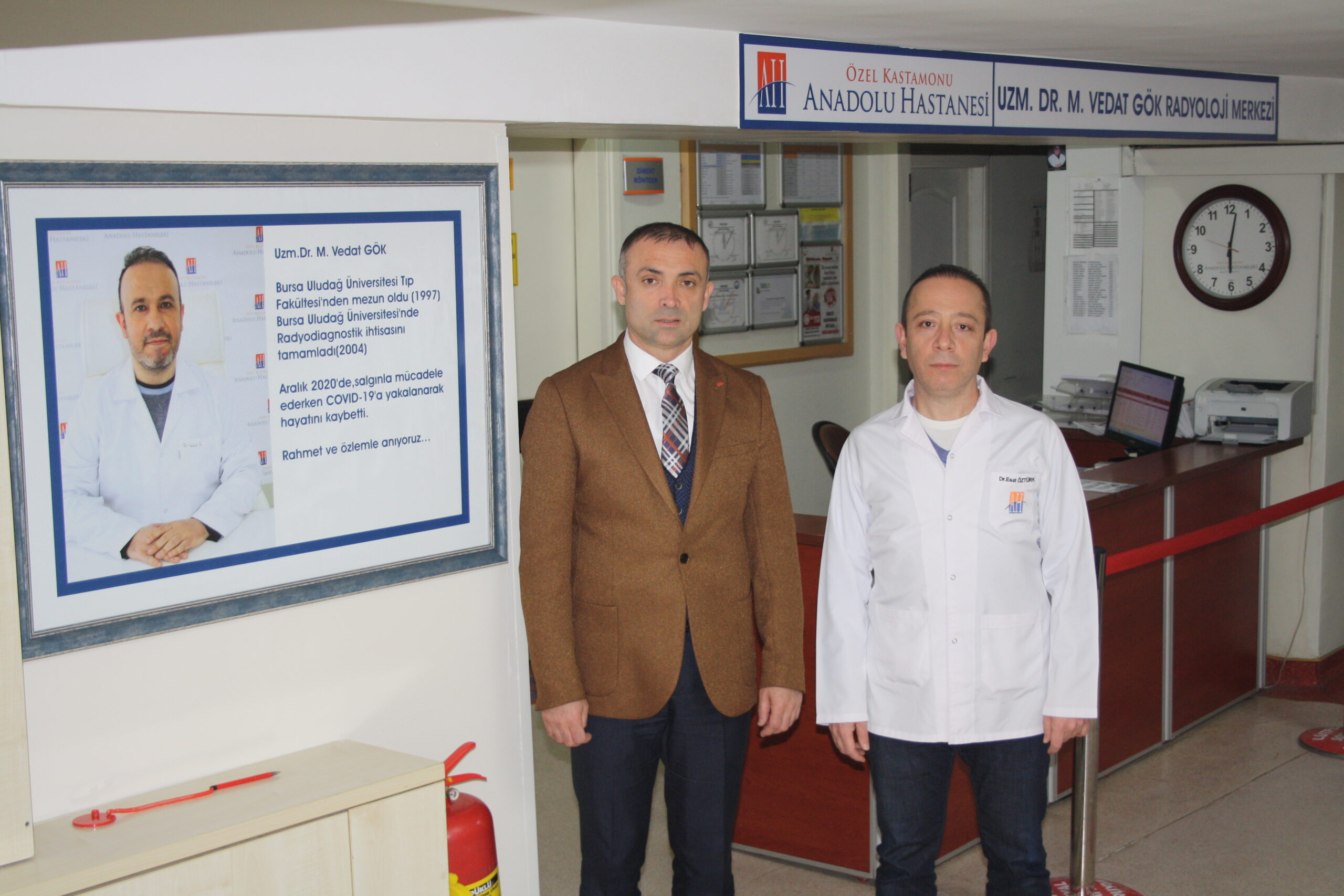 Uzm. Dr. Vedat Gök ve Op. Dr. Metin Baş’ın isimleri Anadolu Hastanesi’nde yaşayacak
