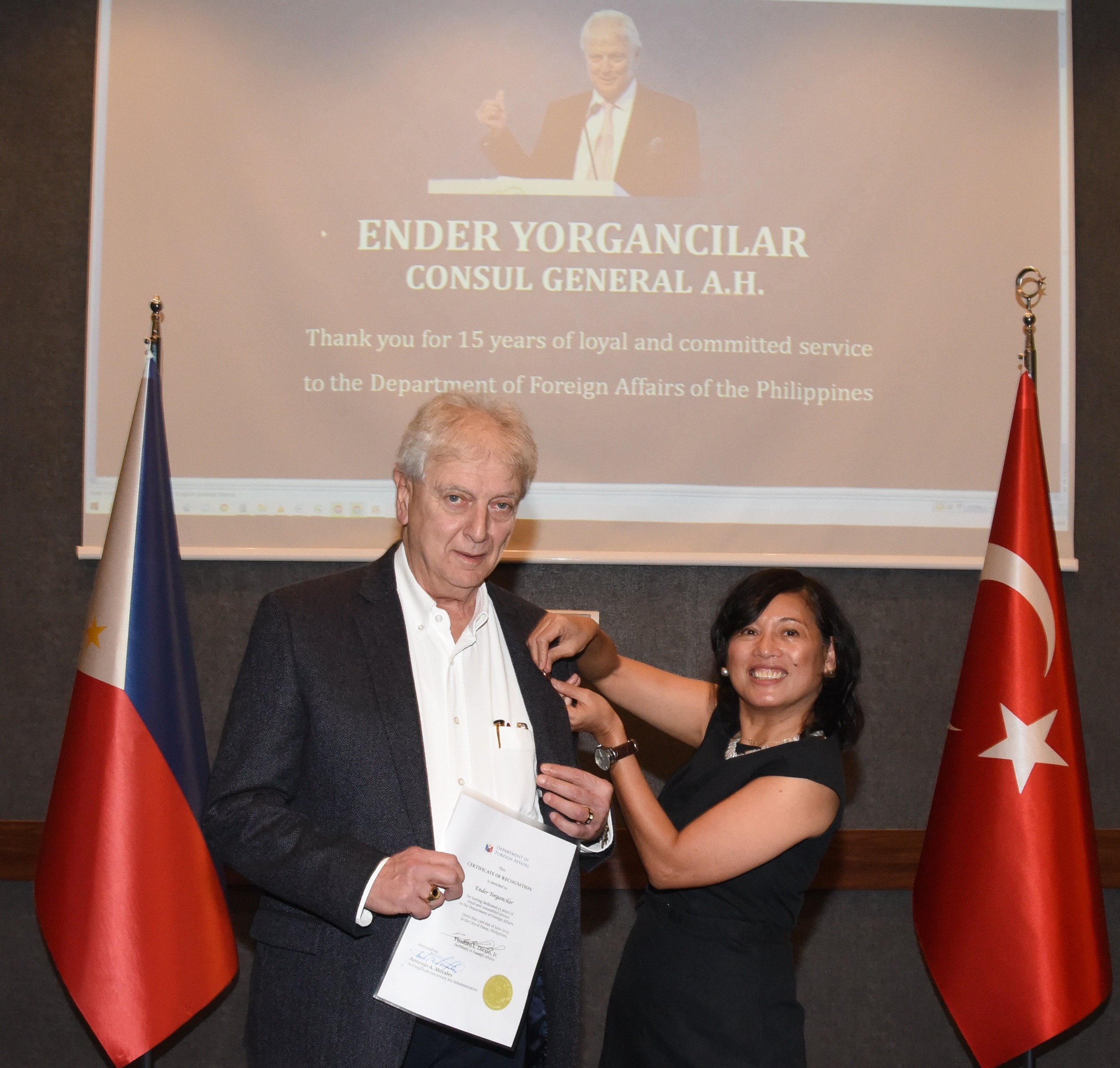 YORGANCILAR’A FİLİPİNLER’DEN BÜYÜK ONUR