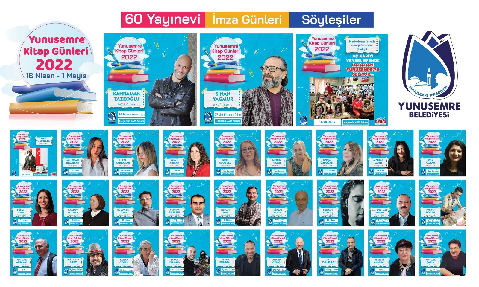 YUNUSEMRE KİTAP GÜNLERİ BAŞLIYOR