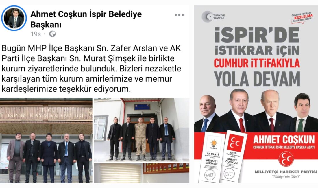 İspir Belediye Başkanı ve