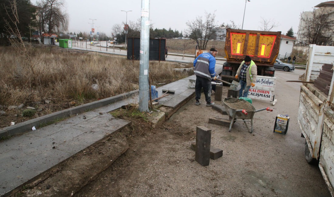 Gölbaşı Belediyesi ekipleri, kış