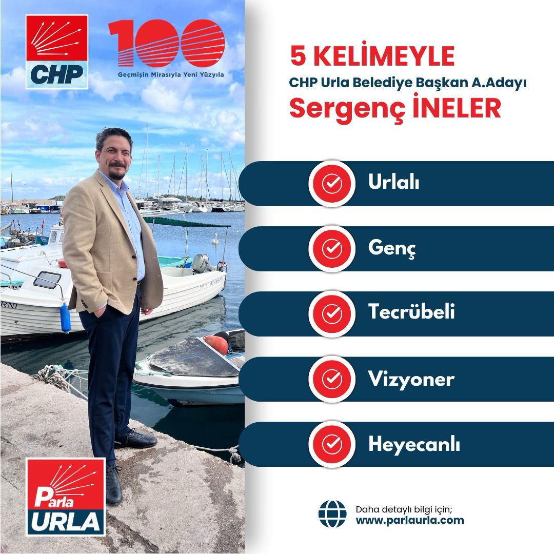 URLA  BELEDİYE BAŞKAN ADAY ADAYI SERGENÇ İNELER