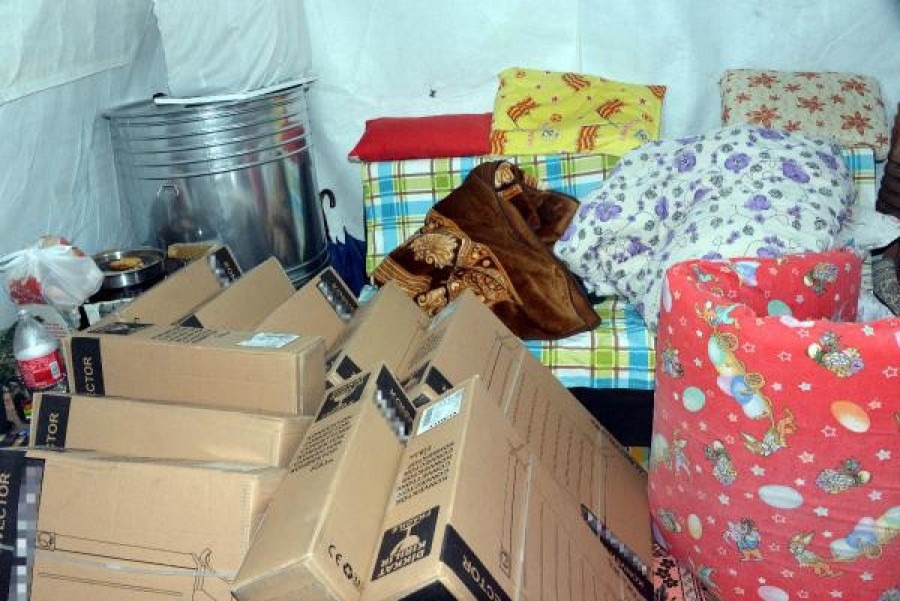 Şehit ailesine ısıtıcı yardımı: bir çadıra 10 adet ısıtıcı bırakıldı