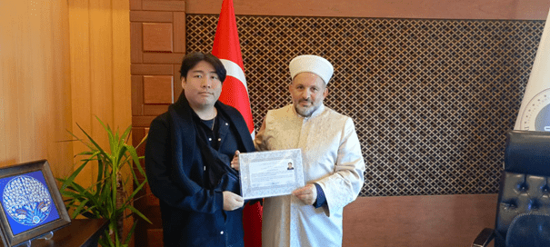 Güney Kore vatandaşı Jongjoo Lim, Giresun İl Müftülüğünde Müslüman oldu