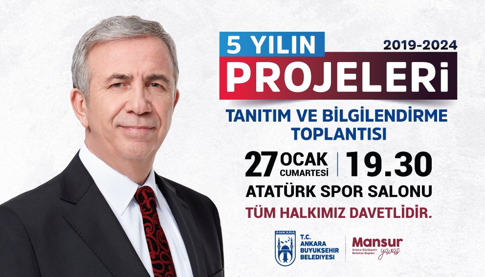 MANSUR YAVAŞ İLK DÖNEM PROJELERİNİ BAŞKENTLİLERE ANLATACAK