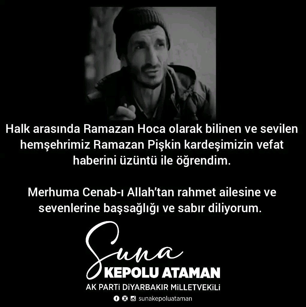 Hanımağa Taziye Mesajı Paylaştı 