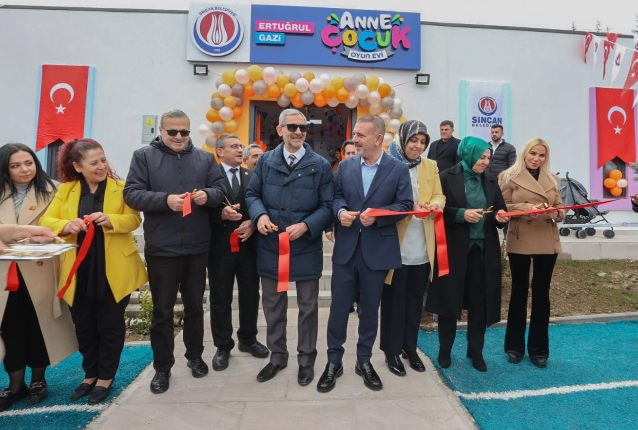 ERTUĞRUL GAZİ ANNE-ÇOCUK OYUN EVİ TÖRENLE HİZMETE AÇILDI