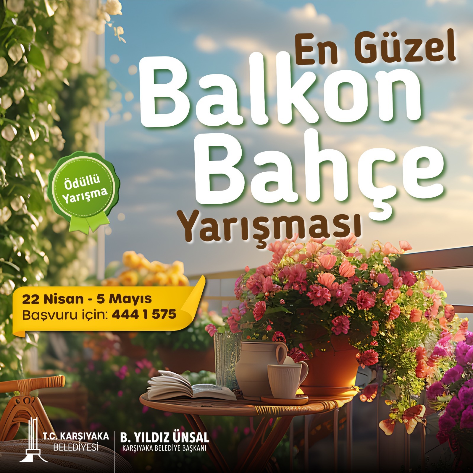 Karşıyaka’da En Güzel Balkon Bahçe Yarışması’na başvurular başlıyor