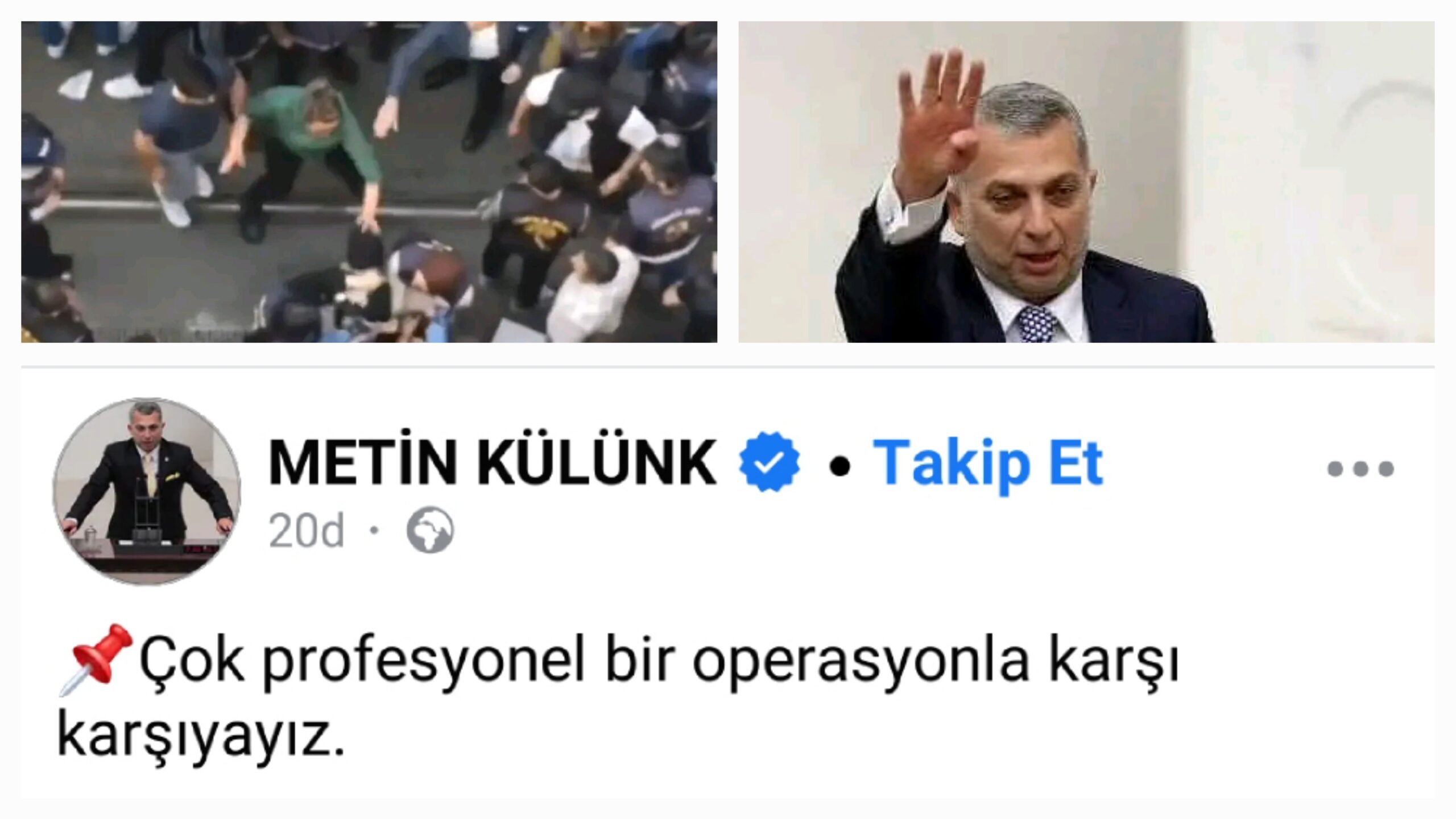 Metin Külünk “Çok profesyonel bir operasyonla karşı karşıyayız”