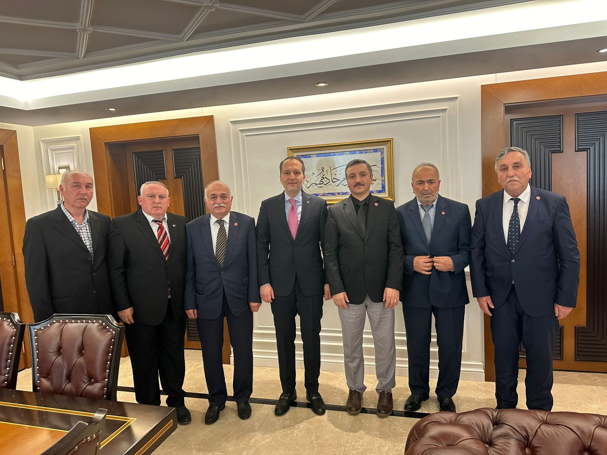 Yeniden Refah Partisi Giresun Teşkilatı’ndan Fatih Erbakan’a Ziyaret