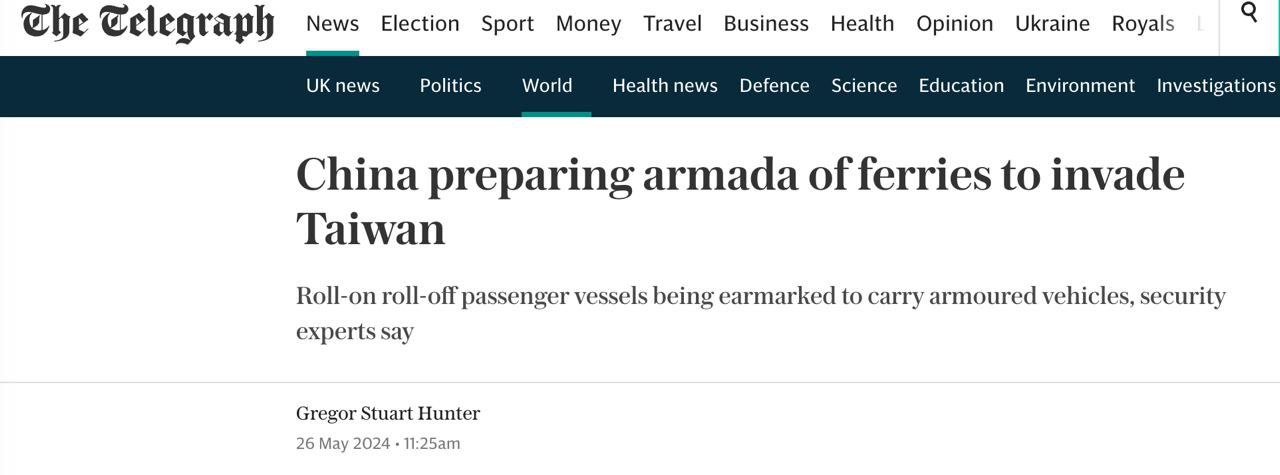 Çin, Tayvan'ı İşgal Etmek İçin Sivil Feribotları ve Ticari Gemileri Kullanmayı Planlıyor