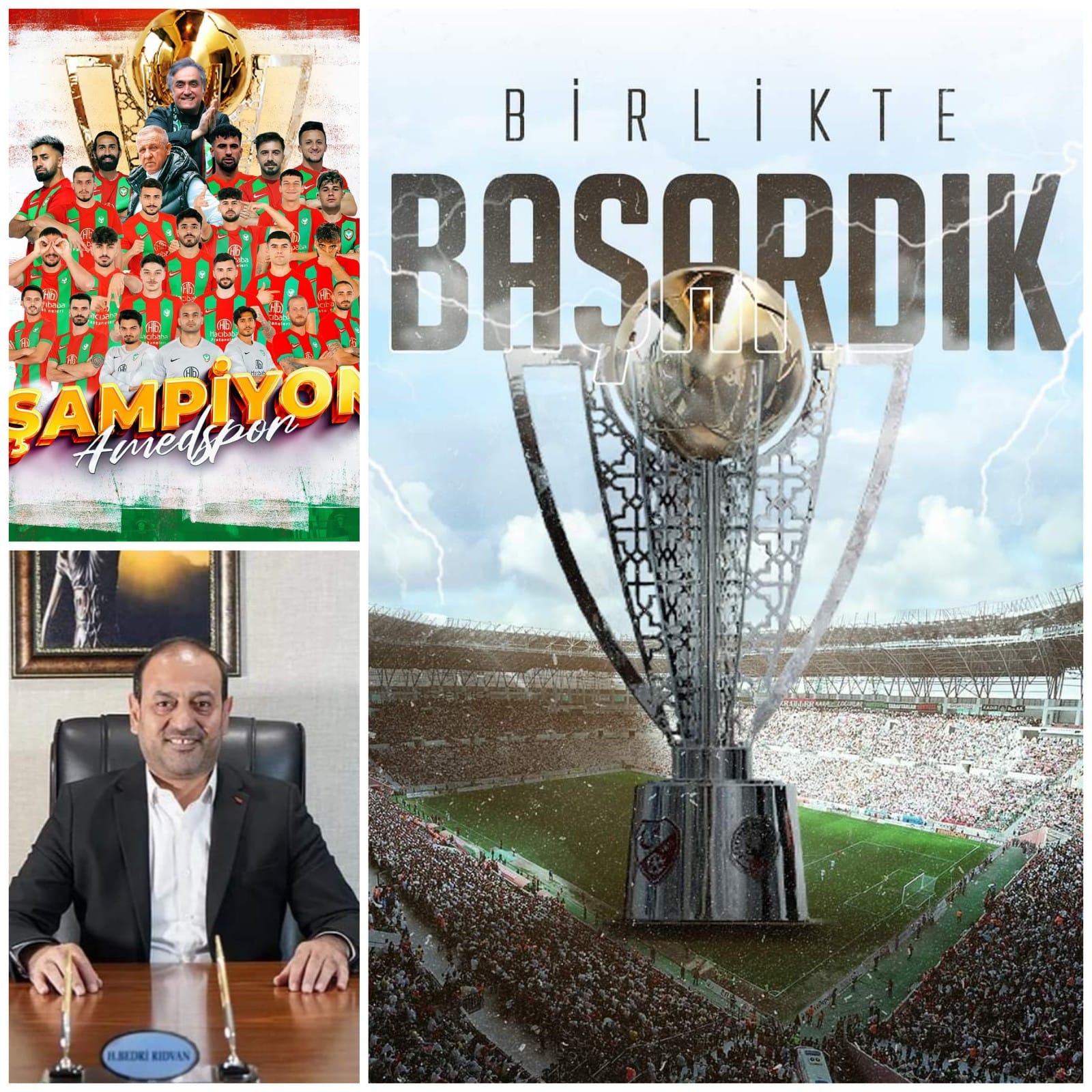 AMEDSPOR’UN ŞAMPİYONLUĞUNA İŞ DÜNYASINDAN DESTEK