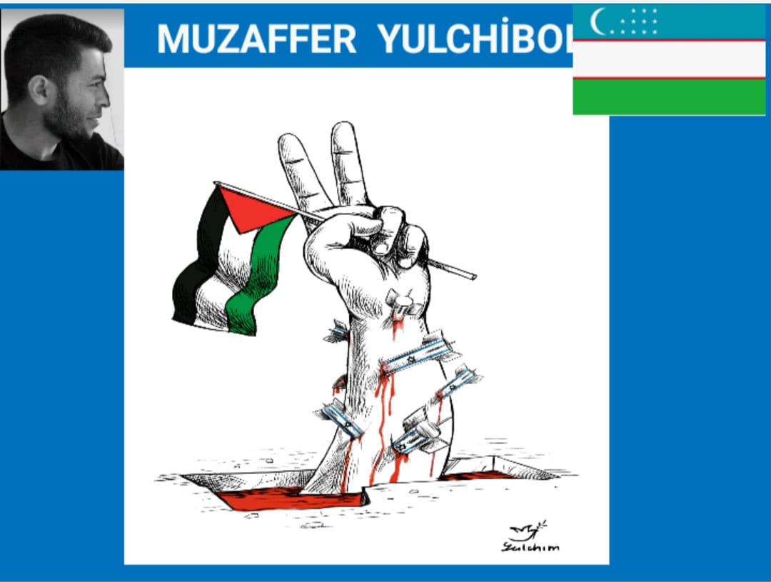 ÖZBEKİSTANLI KARİKATÜRİST MUZAFFER YULCHİBOEV CUMHA HABER AJANSINDA