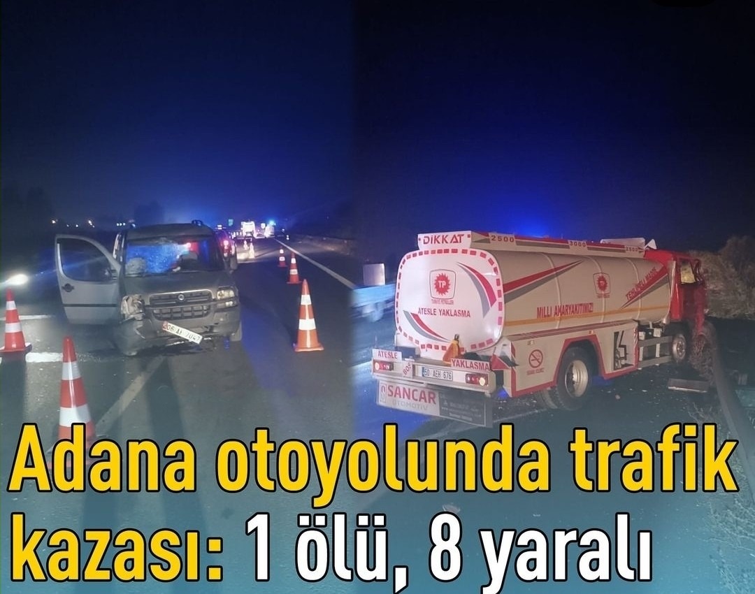 "Trafik Kazası: 1 Ölü 8 Yaralı"