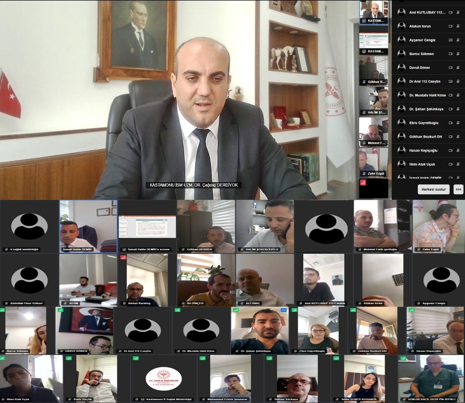 TÜM SAĞLIK TESİSLERİNE YÖNELİK ÇEVRİM İÇİ BİLGİLENDİRME TOPLANTISI DÜZENLENDİ