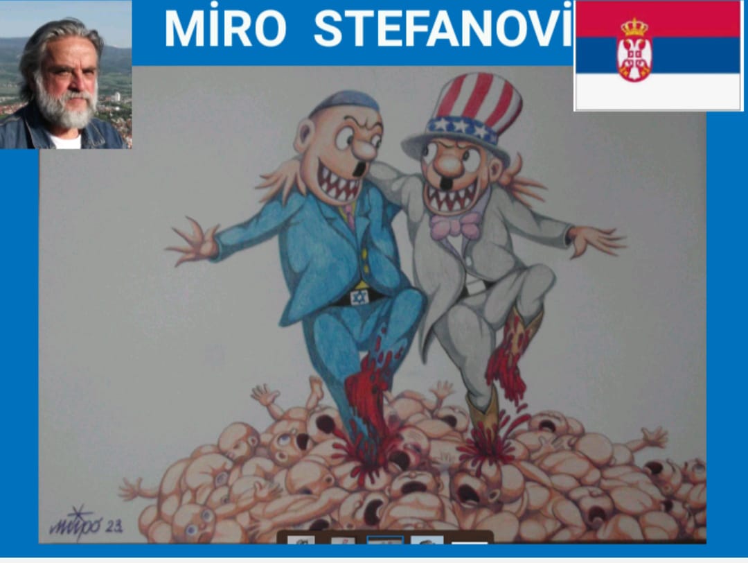 GAZZEDE İNSAN KATLİAMLARI KARİKATÜRLERLE CUMHADA ANLATILIYOR