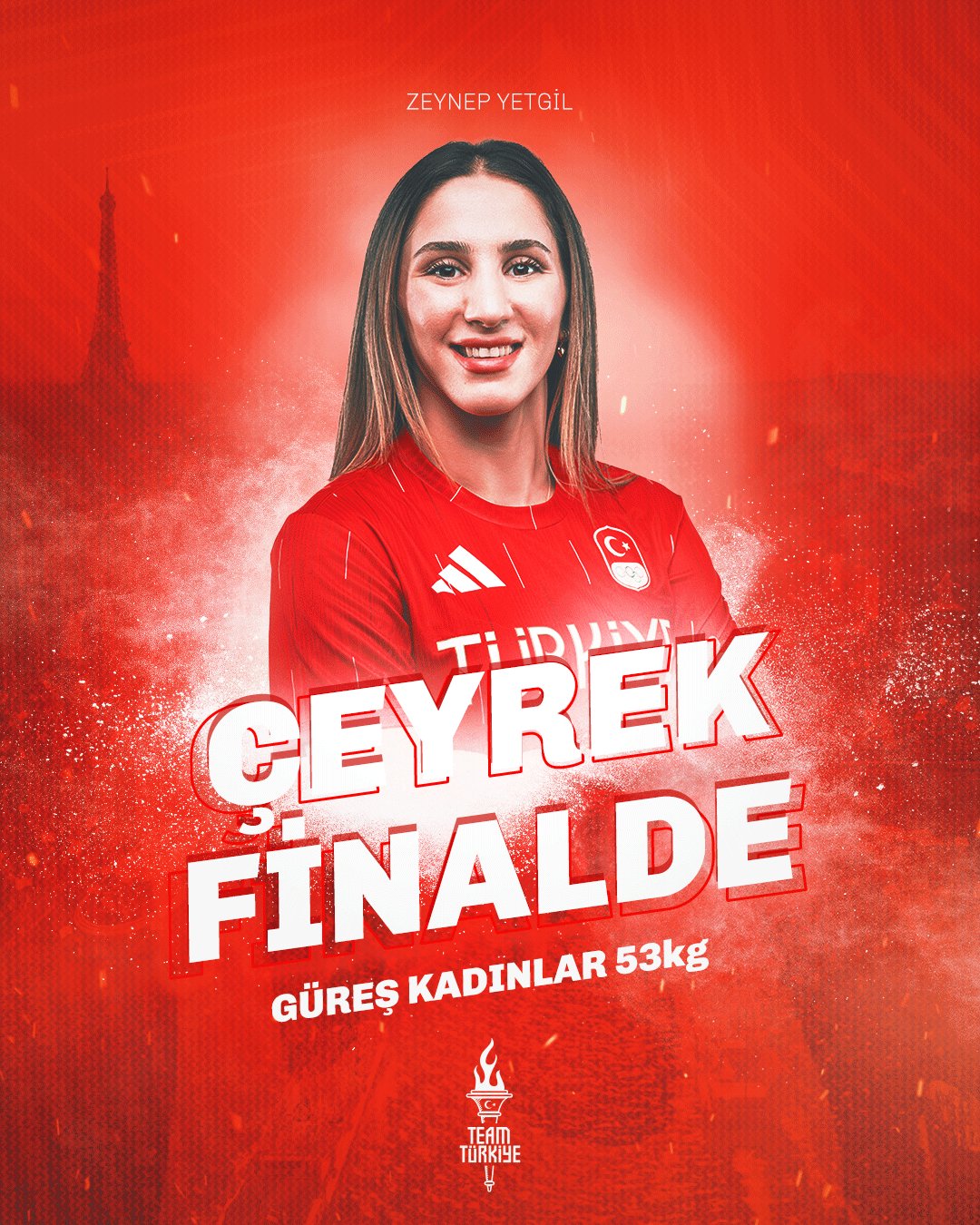 Milli Güreşçimiz Zeynep Yetgil, Olimpiyatlarda Çeyrek Finale Yükseldi