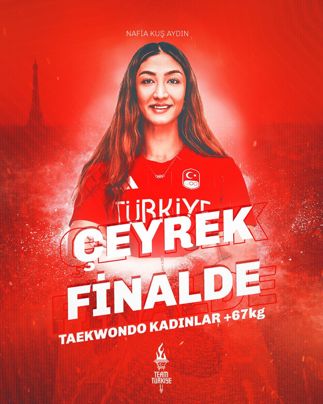 Milli Taekwondocumuz Nafia Kuş Aydın, Olimpiyatlarda Çeyrek Finale Yükseldi