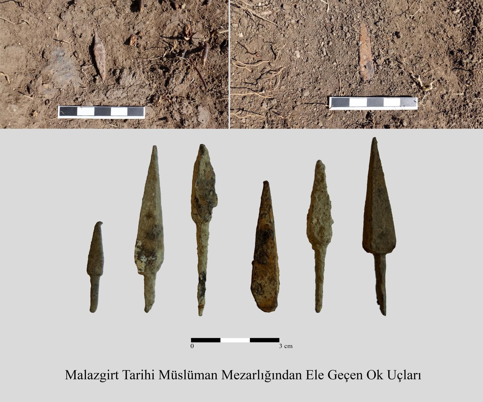 Malazgirt Tarihi Müslüman Mezarlığı'ndaSavaş İzleri: Çok Sayıda Ok Ucu Bulundu