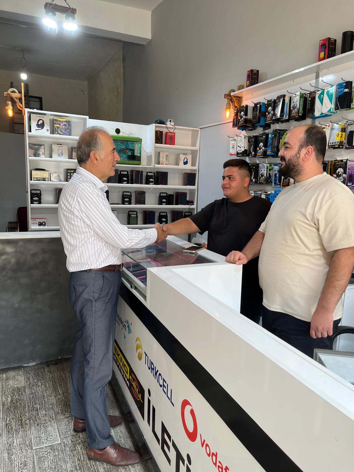 Anamur Belediye Başkanı Durmuş Deniz'den esnaf ziyareti