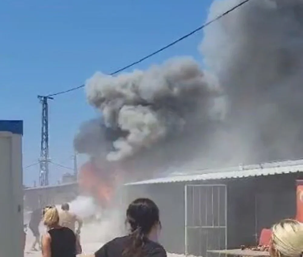 İskenderun'da Konteyner Kentte Yangın Paniği