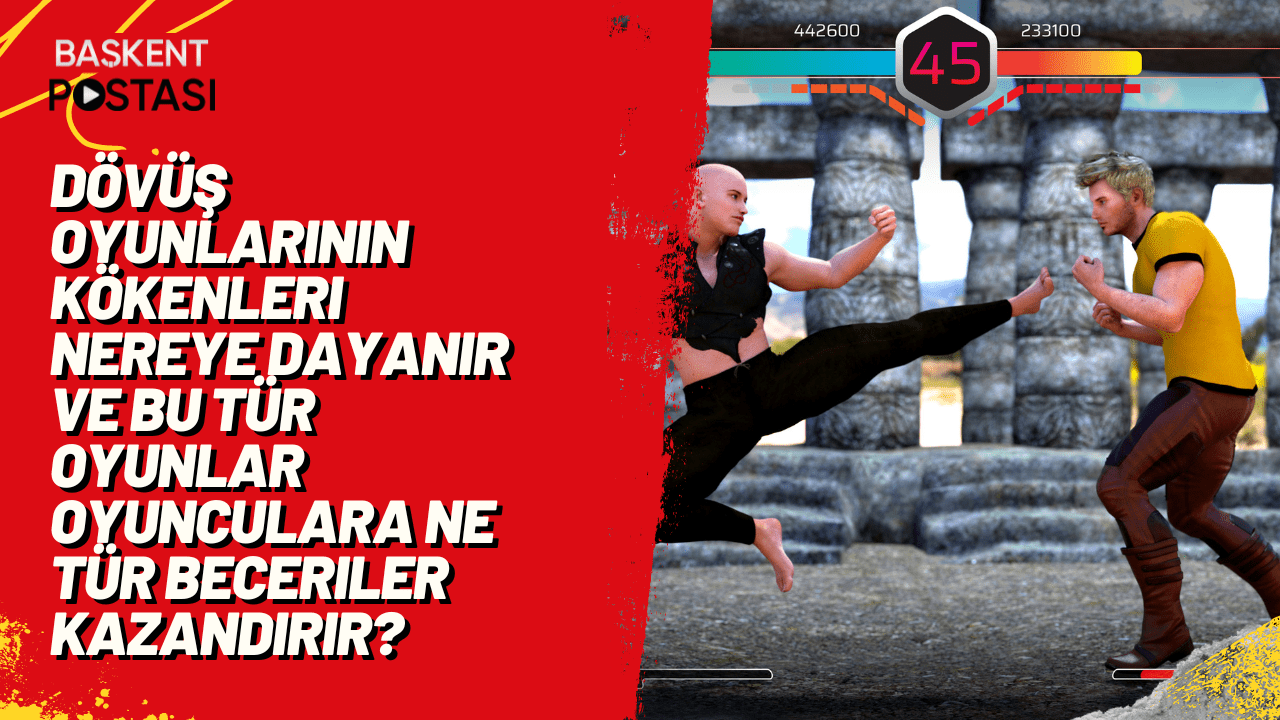 Dövüş oyunlarının kökenleri nereye dayanır ve bu tür oyunlar oyunculara ne tür beceriler kazandırır?