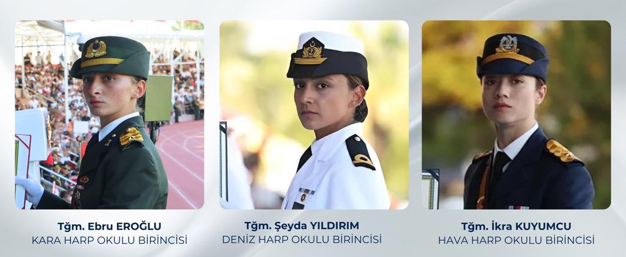 Kara, Hava ve Deniz Harp Okulları'nda Birincilikler Kadın Teğmenlerin: İmamoğlu'ndan Tebrik Mesajı