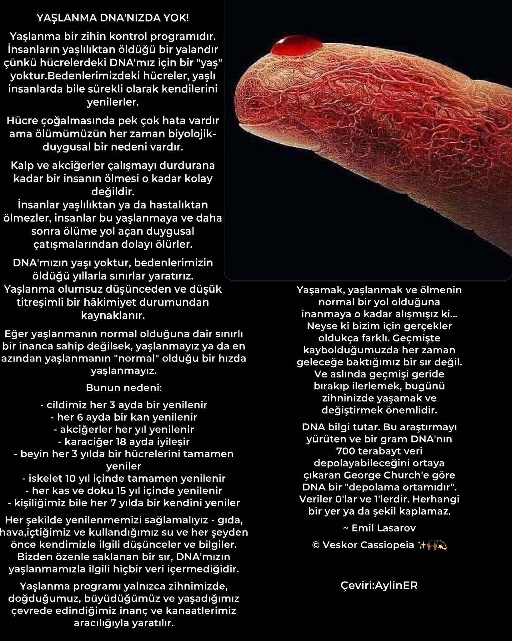 YAŞLANMA DNA'NIZDA YOK!